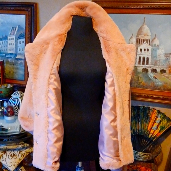 Plush Pink Bear Coat - Picture 3 of 7